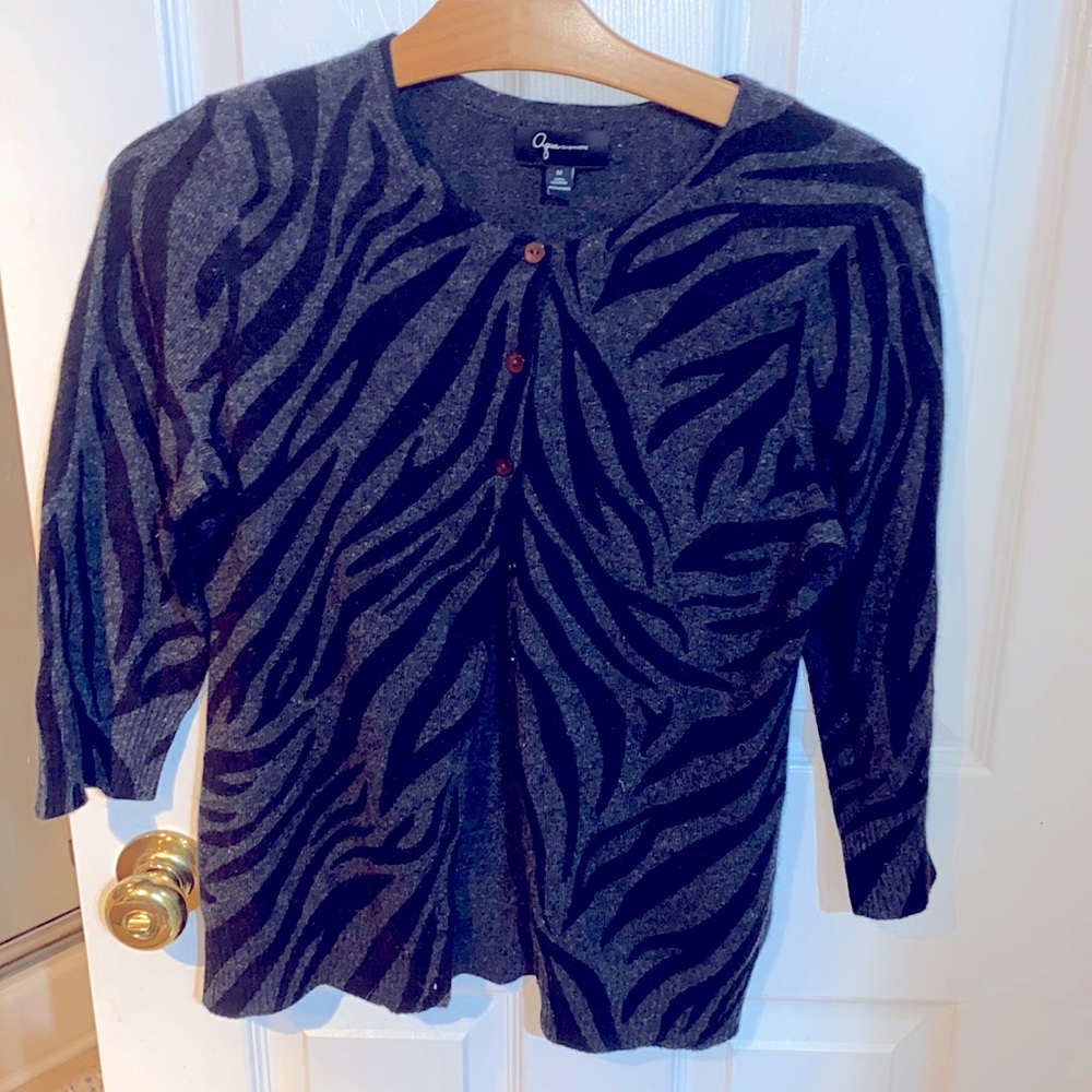 Bloomingdales Aqua cashmere cardigan
